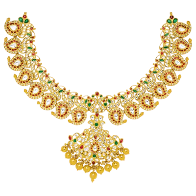 Temple Necklace in 916 hallmarked gold